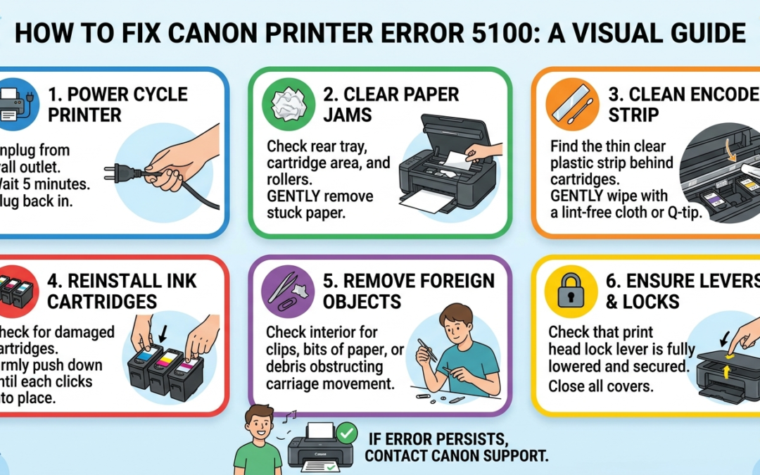 How to Fix Canon Printer Error 5100: Step by Step Guide