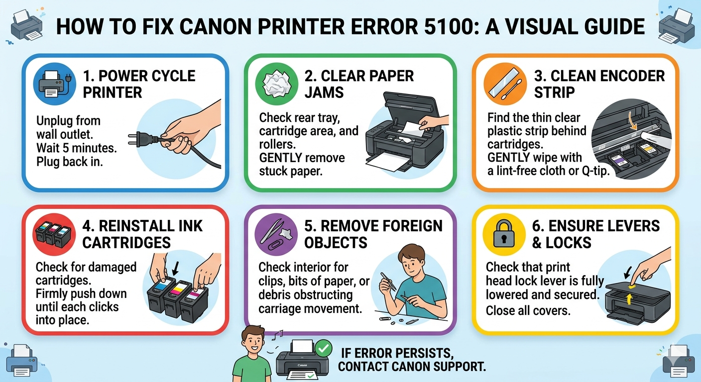 How to Fix Canon Printer Error 5100 Step by Step Guide How to Fix Canon Printer Error 5100 Step by Step Guide