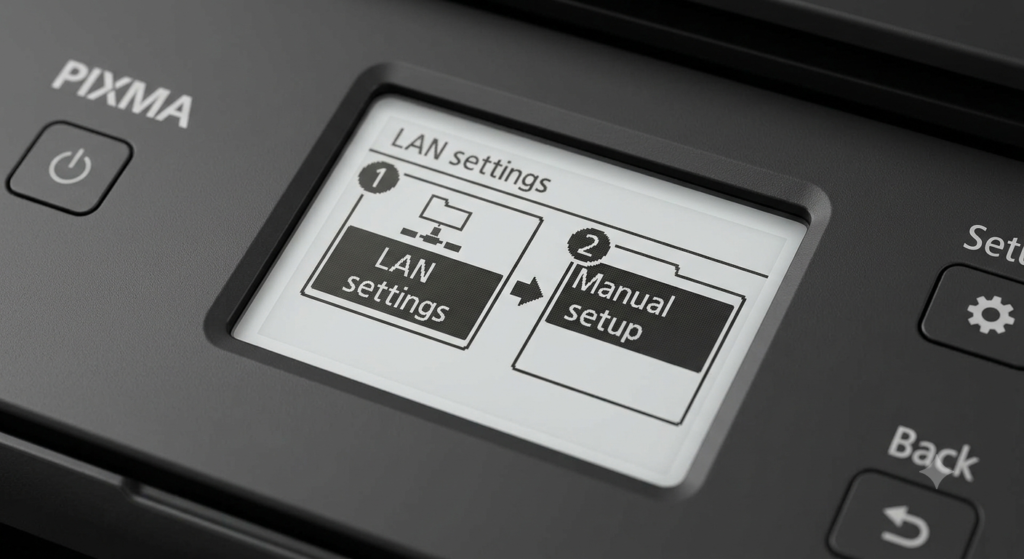 Printer LCD Screen Navigation Diagram