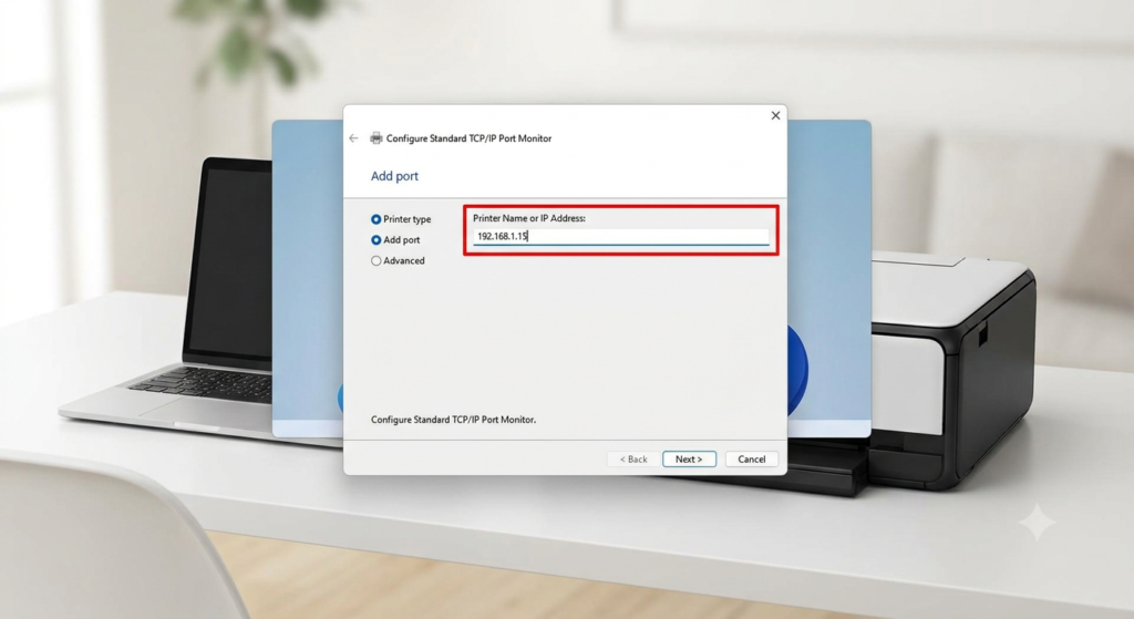 Printer Name or IP Address